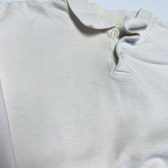 Vintage 90s Army Boy Sweatshirt Mens Large 22.5x21 White Collared - Picture 5 of 11